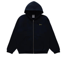 Lade das Bild in den Galerie-Viewer, GRAND COLLECTION Zip Up Script Sweatshirt Midnight Navy
