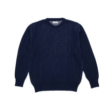 Load image into Gallery viewer, DANCER Elbow Logo Crew Knit Navy
